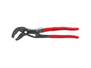 Kliešte na hadicové spony 85 51 250 AF, 250 mm - uzamykateľné, protišmyková rukoväť, sivo fosfátované atramentolem