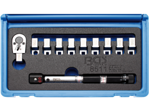 Momentový kľúč 1/4" BGS108511 (3 ÷ 15 Nm), nástavce 5,1 ÷ 6,9 mm (11 ks)