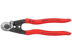 Nožnice na drôty a drôtené laná KNIPEX 95 61 190 mm