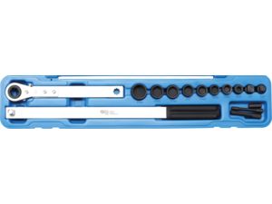 Sada hlavic 3/8" + 1/2" BGS101706 pre montáž a demontáž drážkovaného klinového remeňa (10 dielov)
