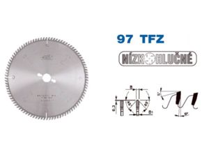 Pílový kotúč s SK ø 250 x 3,2/2,2 x ø 30 - 60 TFZ L, typ 22 5397