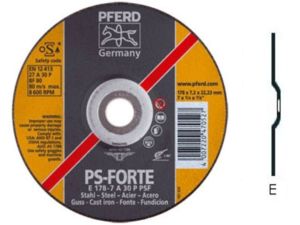 Hrubovacie kotúč E 125-7 A 30 P PSF/22,23. PFERD - PS-FORTE