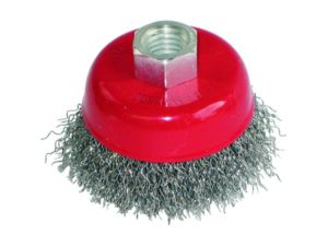 Miskovitá kefa so závitom BGS371110E pr. 75 mm, M14, oceľový drôt 0,3 mm