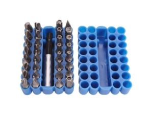Bity Kraftmann 1/4" PL, PH, PZ, TORX, Inbus BGS100763, krátke. Sada 33 dielov