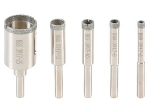 Diamantové vykružovací vrtáky BGS103917. Sada 5 dielov