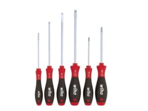Wiha 07152 6 Sada skrutkovačov SoftFinish plochý dátový súbor/krížový ( PH/PZ ), Typ 302HK6SO
