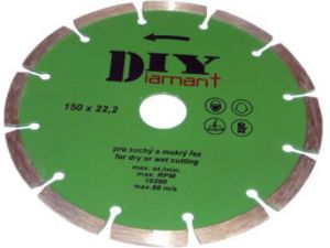 Segmentový diamantový rezný kotúč DIY (priemer 180 mm)