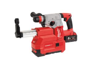 Aku kombinované kladivo Milwaukee M18 CHXDE-502C, SDS-plus s odsávačom prachu