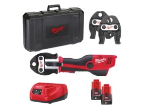 Aku hydraulický lis Milwaukee M12 HPT-202C V-KIT2 (2,0 Ah)