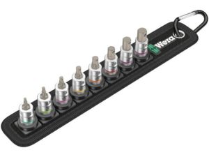 Wera 003881 Zástrčné hlavice Zyklop HEX 2 ÷ 8 mm Belt A 2, pridržovacia funkcie, upínacia časť 1/4" (Sada 8 dielov)
