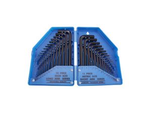 Zástrčné kľúče inbus 0,7 ÷ 10 mm a 0,028" ÷ 3/8" BGS100810. Sada Kraftmann 30 dielov