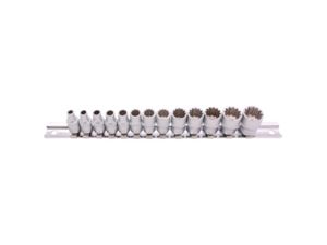 Hlavice nástrčné BGS 1/4", GEARLOCK, 4 - 14 mm. Sada 13 dielov.