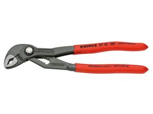 Kliešte na rúrky 180 mm. KNIPEX 87 01 180 - Cobra. DIN ISO 8976