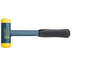 Vyklepávacia palička Wiha 02124 s hlavami z PU - 650 g, Kovová rukoväť 300 mm