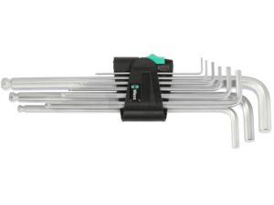 WERA 022087 Sada šesťhranných kľúčov 950 PKL / 9 SM N, Hex-Plus ®, metrické prevedenie. Chrómované.
