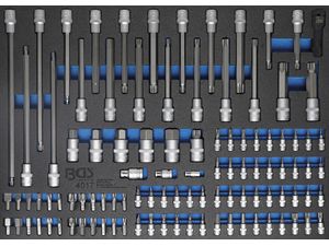 Náraďový modul 3/3 - BGS104017 Hlavice TORX, inbus, XZN, RIBE. Sada 104 dielov
