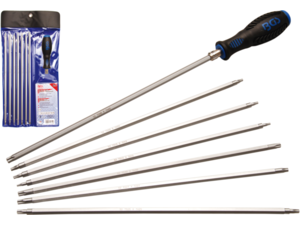 Sada skrutkovačov T-profil (Torx)/TS profil (Torx Plus) BGS102325, výmenné čepele (8 dielov)