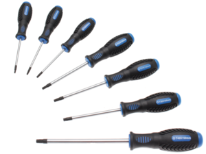 Sada skrutkovačov T-profil (Torx) T10 ÷ T40 BGS107841 s vrtáním (7 dielov, CV)