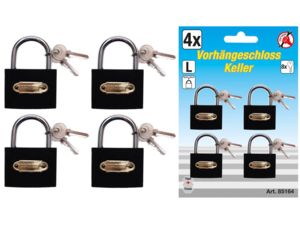 Sada visiacich zámkov Kraftmann typ L BGS1085164 univerzálny kľúč (4x 35 mm)