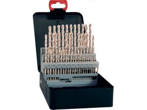 Sada špirálových vrtákov DIN338 HSS typ N stoupání o 0,5 1-10,5mm FORTIS