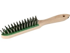 Drôtená kefa, V4A hladký, 4-řadový 0,3mm ZEINTRA