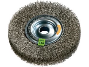 Kotúčová kefa V4A vlnitý 150x20x0,3mm ZEINTRA