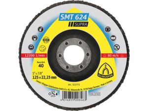 Brúsny lamelový kotúč SMT624 vypouklý 125mm K40 Klingspor