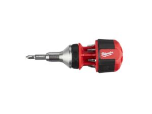 Kompaktný račňový skrutkovač Milwaukee 8 v 1 (Vrátane - 7 ks bitov)