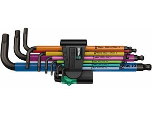 WERA 073593 Sada šesťhranných kľúčov Wera 950 SPKL/9 SM N Multicolour SB