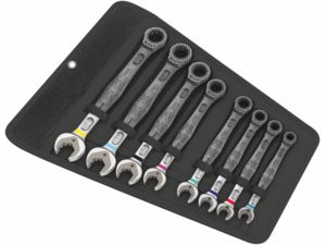WERA 020012 Očkoploché račňové palcové kľúče 6000 Joker 8 Imperial Set 1 (Palcová sada 8 dielov)