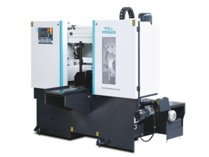 Automatická dvojstĺpová pásová píla PEGAS 300x300 HERKULES X-CNC pre kolmé rezy