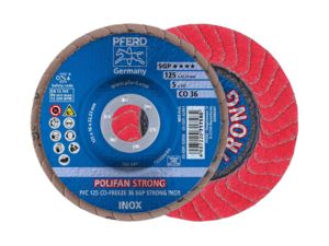 Lamelový brúsny kotúč Pferd PFC 125 CO-FREEZE 36 SGP STRONG INOX