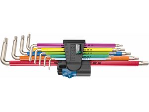 Wera 022689 Zástrčné kľúče 3967/9 TX SXL Multicolour HF Stainless 1 s pridržiavacie funkciou, nerezová oceľ (Sada 9 dielov)