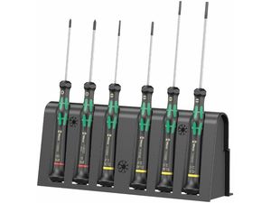 Wera 118150 Skrutkovače pre elektroniku Kraftform Kompakt Micro typ 2035/6 A (Sada 6 dielov + stojanček)