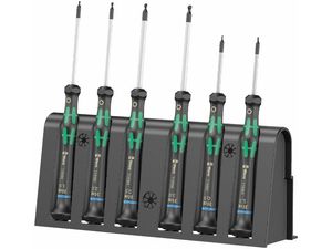 Wera 118156 Skrutkovače pre elektroniku Kraftform Micro 2052/6 (Sada 6 ks a stojan)