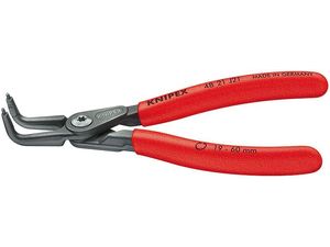 Precízne kliešte na poistné krúžky 165 mm, vnútorny zahnuté. Knipex - 48 21 J21 - DIN 5265 D
