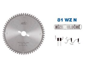 Pílový kotúč s SK pr. 250 x 2,8/1,8 x 30 - 80 WZ N, typ 22 5381