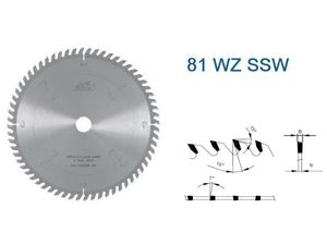 Pílový kotúč s SK pr. 260 x 2,8/1,8 x 30 - 60 WZ, typ SSW 22 5381
