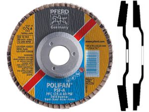 Lamelový brúsny kotúč PFC 115 Z 80 PSF/22,23. PFERD - PSF ZIRKON