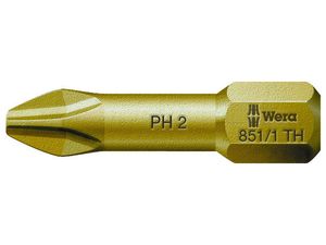 Wera 056625 Bit PH 3 - 851/1 TH. Skrutkovacie bit 1/4 Hex, 25 mm pre krížové skrutky Phillips
