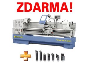 Sústruh Bernardo Titan 560 x 1500. AKCIA - ZDARMA sada sústružníckych nožov HM 20 mm