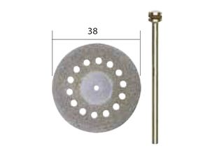 Diamantový kotúč Proxxon pr. 38 mm s chladiacimi otvormi + driek