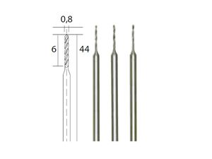Špirálový mikrovrták Proxxon pr. 0,8 mm. 3 ks