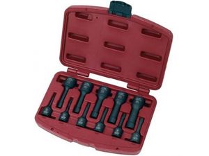 Súprava vyťahovákov zalomených skrutiek 3/8 '+1 / 2' + 2-16mm 11ks KRAFTWERK