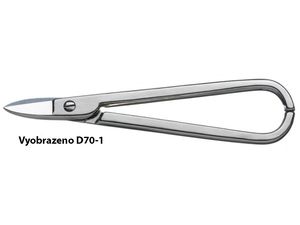 Zlatnícke nožnice Bessey D71-1 oblúkové čepieľky