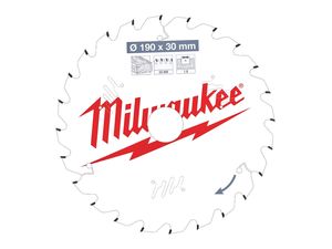 Rezný kotúč 190 mm Milwaukee CSB P W 190 x 30 x 1.6 x 24ATB