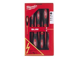 Elektrikárske skrutkovače Milwaukee VDE Slim. Sada 7 dielov