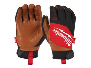 Pracovné kožené rukavice MILWAUKEE kombinovanej M (8)