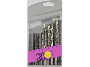 10dielna sada vrtákov kobalt FALTI 1-10 po 1mm HSSCo5% DIN338RN, E7