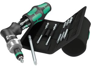 Wera 051031 Pištolový račňový skrutkovač Kraftform Kompakt Pistol RA 4 (Sada 13 dielov)